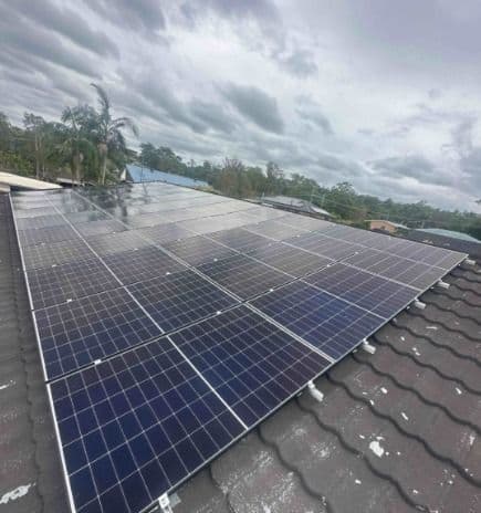 Ground-mounted solar installation