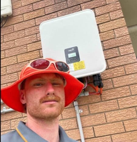 Rooftop solar panel setup